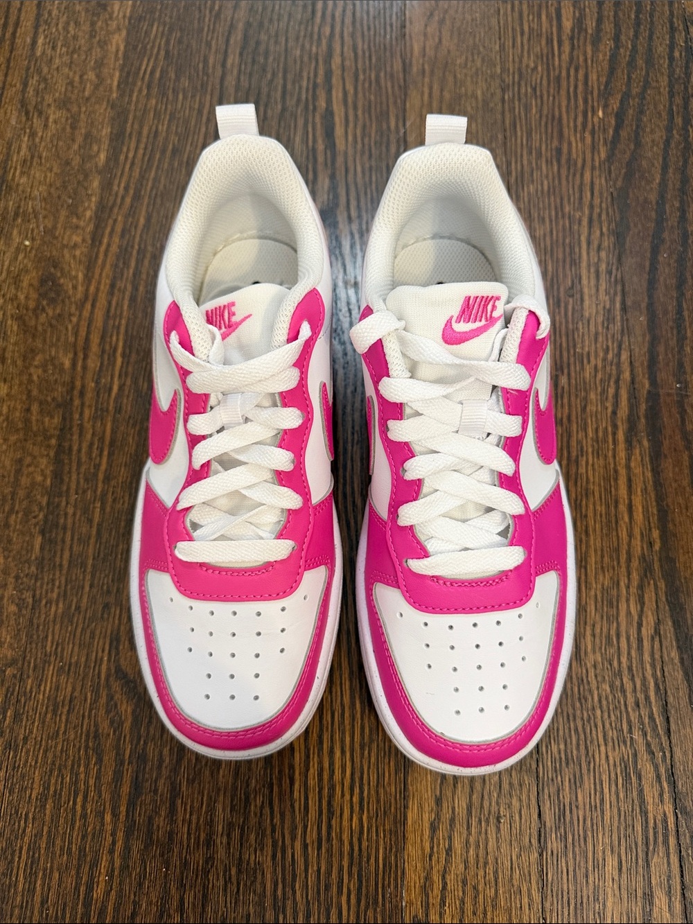 Nike Dunks - Low Pink & White 4.5Y